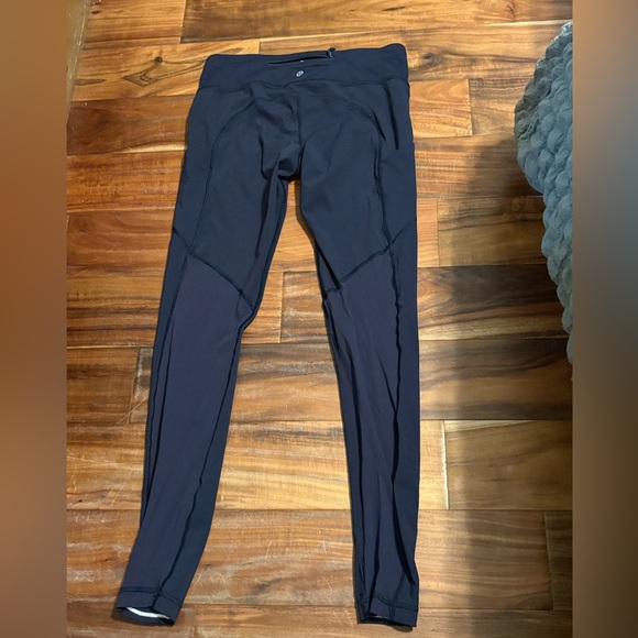 lululemon athletica Pants - lululemon Navy Blue High-Rise Leggings Size‎ 8 Full Length (0933)